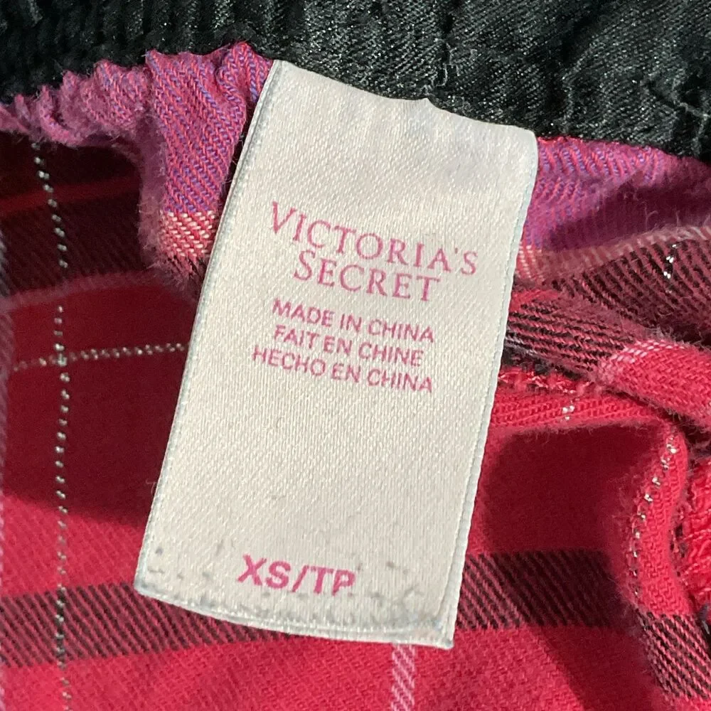 Victoria's Secret Metallic Plaid Lounge Pants XS